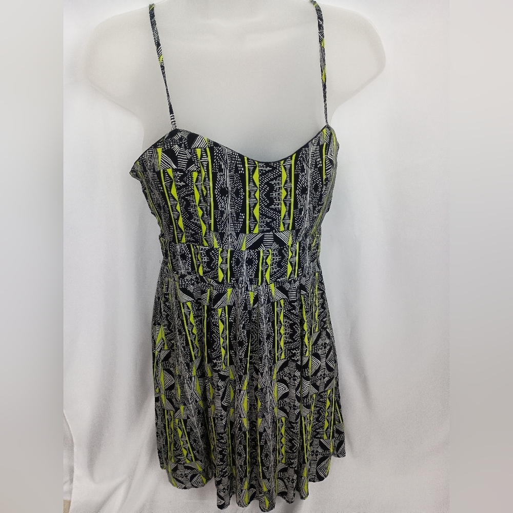 Black Yellow Whimsigoth Fairycore Maximalism y3K goblin Grunge Artsy Mini Dress